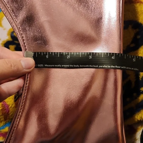 NWT Urban Outfitters Nunoo Vegan Faux Leather Metallic Shoulder Mini Bag - Picture 11 of 12